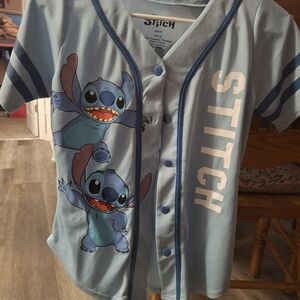 Disney Stitch Kids Light Blue Jersey